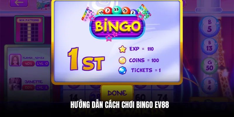 Hướng dẫn cách chơi bingo EV88.